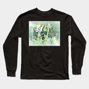 Swallowtail and Rainbow Long Sleeve T-Shirt